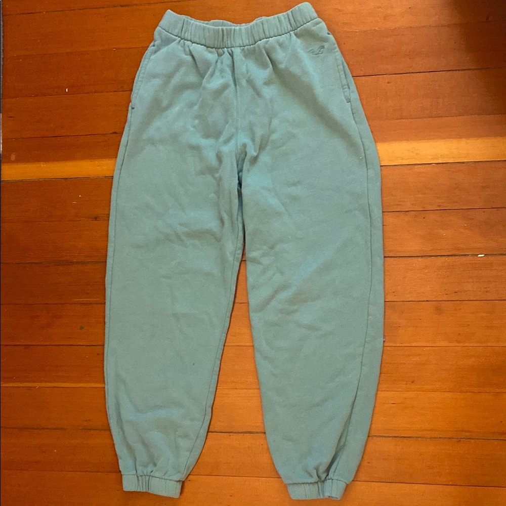 Hollister womens Teal Joggers/sweatpants